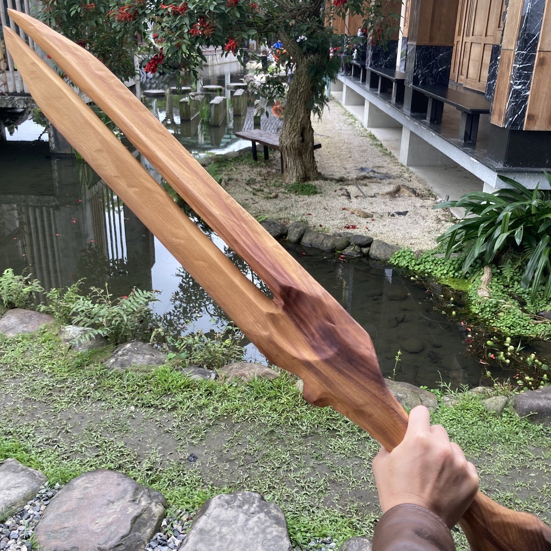 我贩剑　魔剑　黥天　艺术木刀木剑　运动太极剑 cos　妖刀 - 摆饰 - 木头 咖啡色