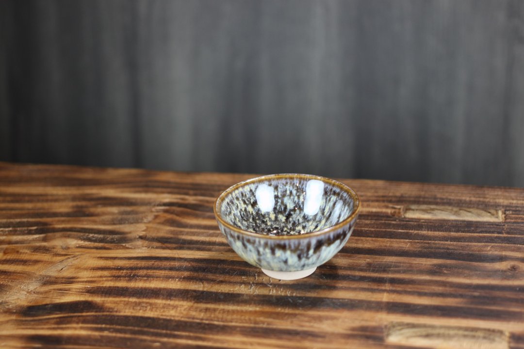 【送礼好物】60ml 岩雪 天目釉 圆满茶杯 莺歌名家叶敏祥作品 - 茶具/茶杯 - 瓷 