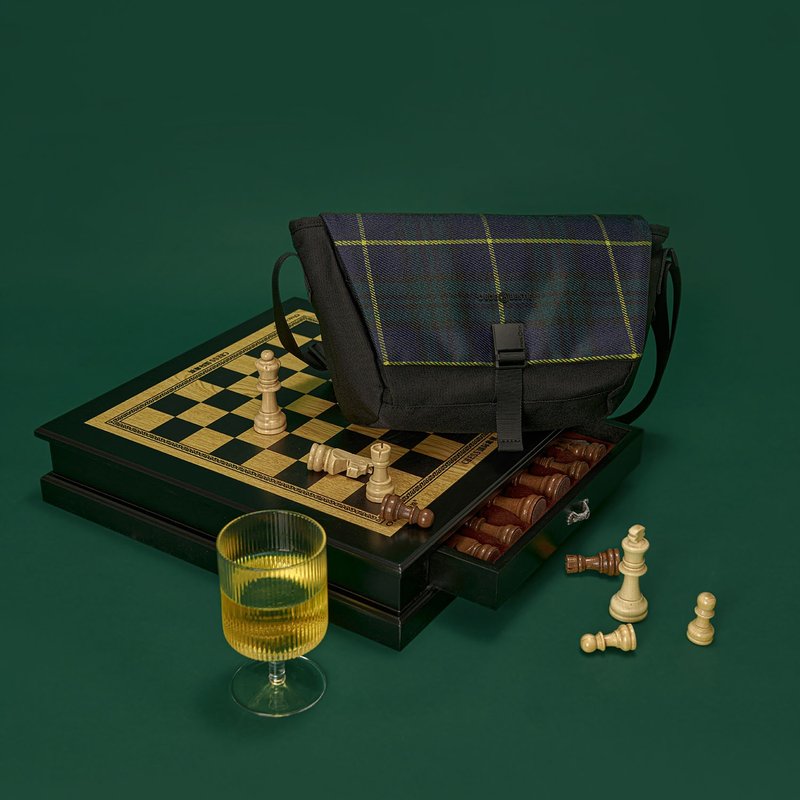 冬季限定色 Hitch系列防水斜背包 侧背包随身小包 男女合用 - 大 - 侧背包/斜挎包 - 聚酯纤维 黑色