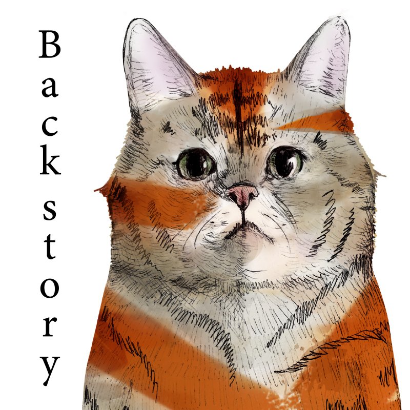 Back story “想变成狮子的猫”的诞生过程。 - 手机壳/手机套 - 塑料 白色