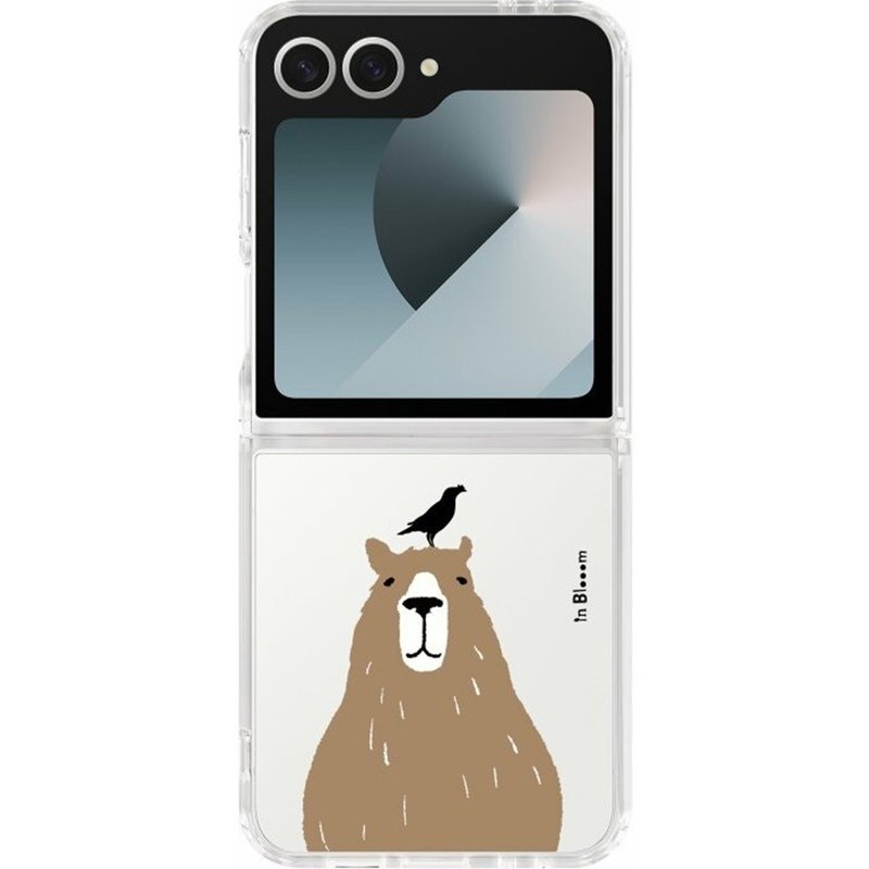 【预购】三星手机壳/Samsung Galaxy Z Flip6/动物园/水豚与八哥 - 手机壳/手机套 - 其他材质 透明