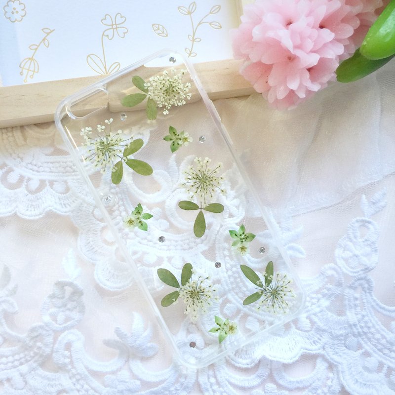 幽兰 手作押花手机壳 手机保护壳 手机套 干花手机壳 真花手机壳 iPhone 7 iPhone 6 - 手机壳/手机套 - 压克力 