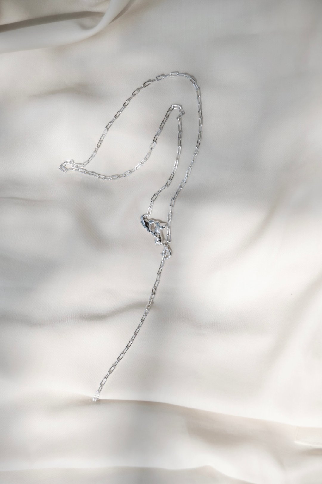 Cry Bitterly Necklace / 长项链  IRENSENSE x Misty 21AW - 项链 - 纯银 银色