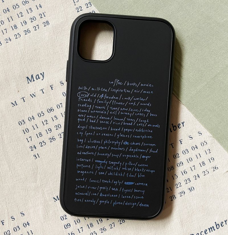 不可缺少之物Life list/黑/犀牛盾防摔iPhone手机壳 - 手机壳/手机套 - 塑料 黑色