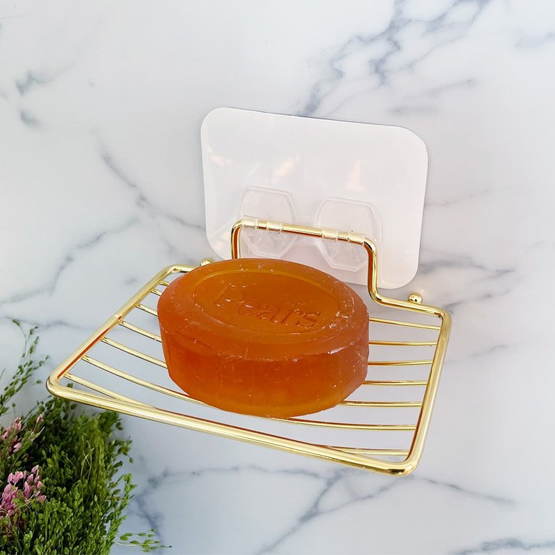 Otel Magic Sticky Hook Drainer Soap Dish - 卫浴用品 - 不锈钢 金色