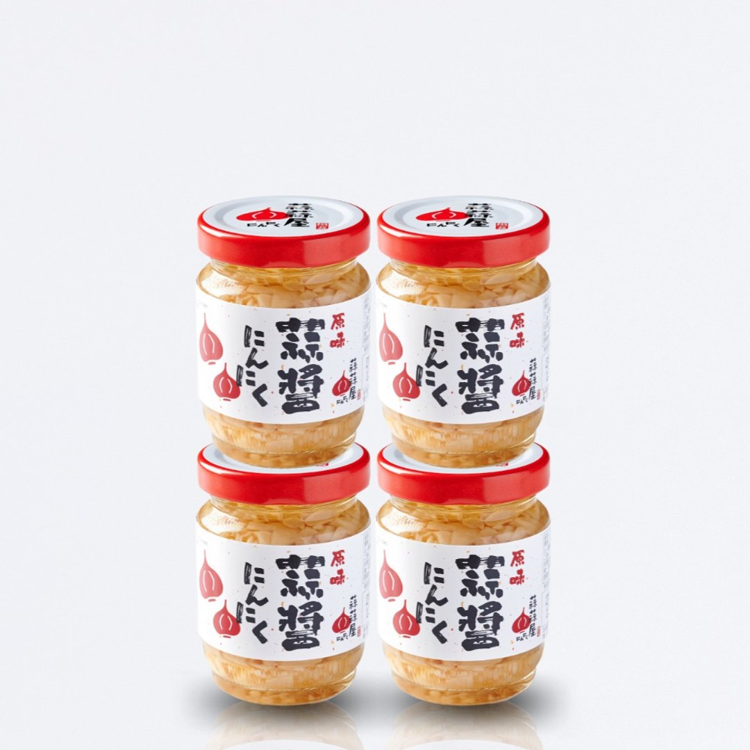 【蒜蒜屋-快速到货】原味蒜酱4入组 浓郁蒜香 云林蒜头 - 酱料/调味料 - 玻璃 白色