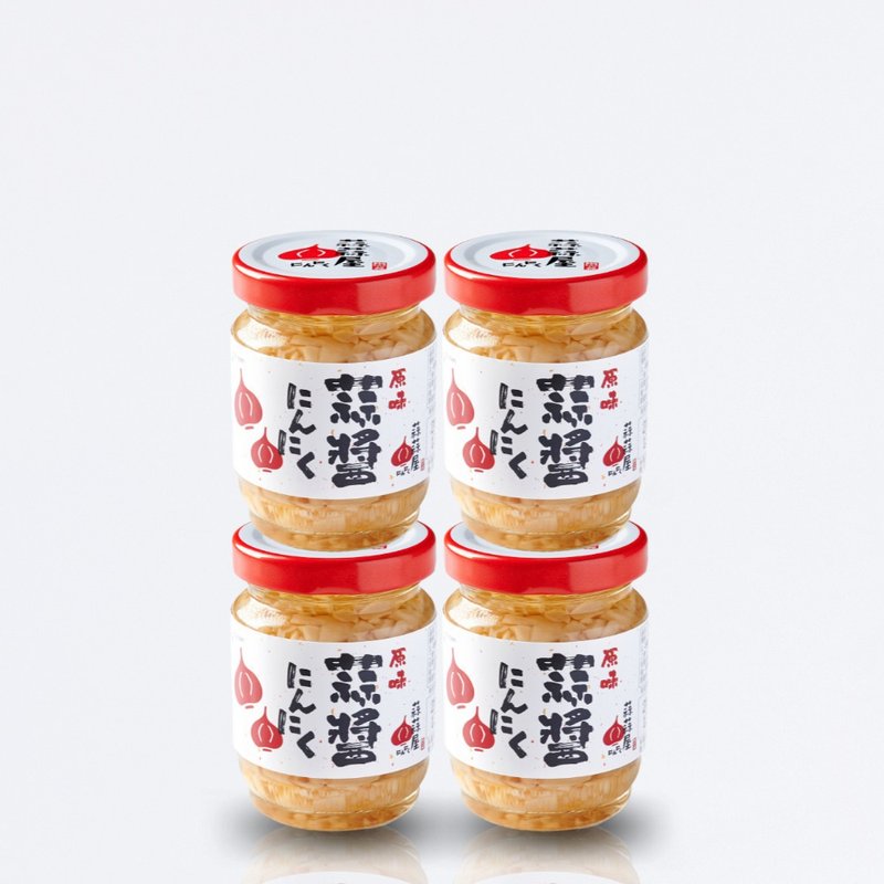 【蒜蒜屋-快速到货】原味蒜酱4入组 浓郁蒜香 云林蒜头 - 酱料/调味料 - 玻璃 白色