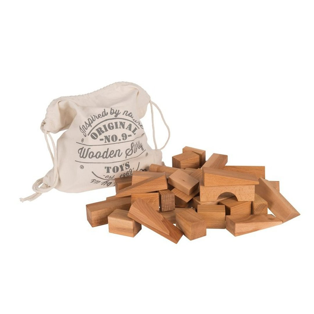 Wooden Story - 大型原木积木组 - 50pcs - 玩具/玩偶 - 木头 