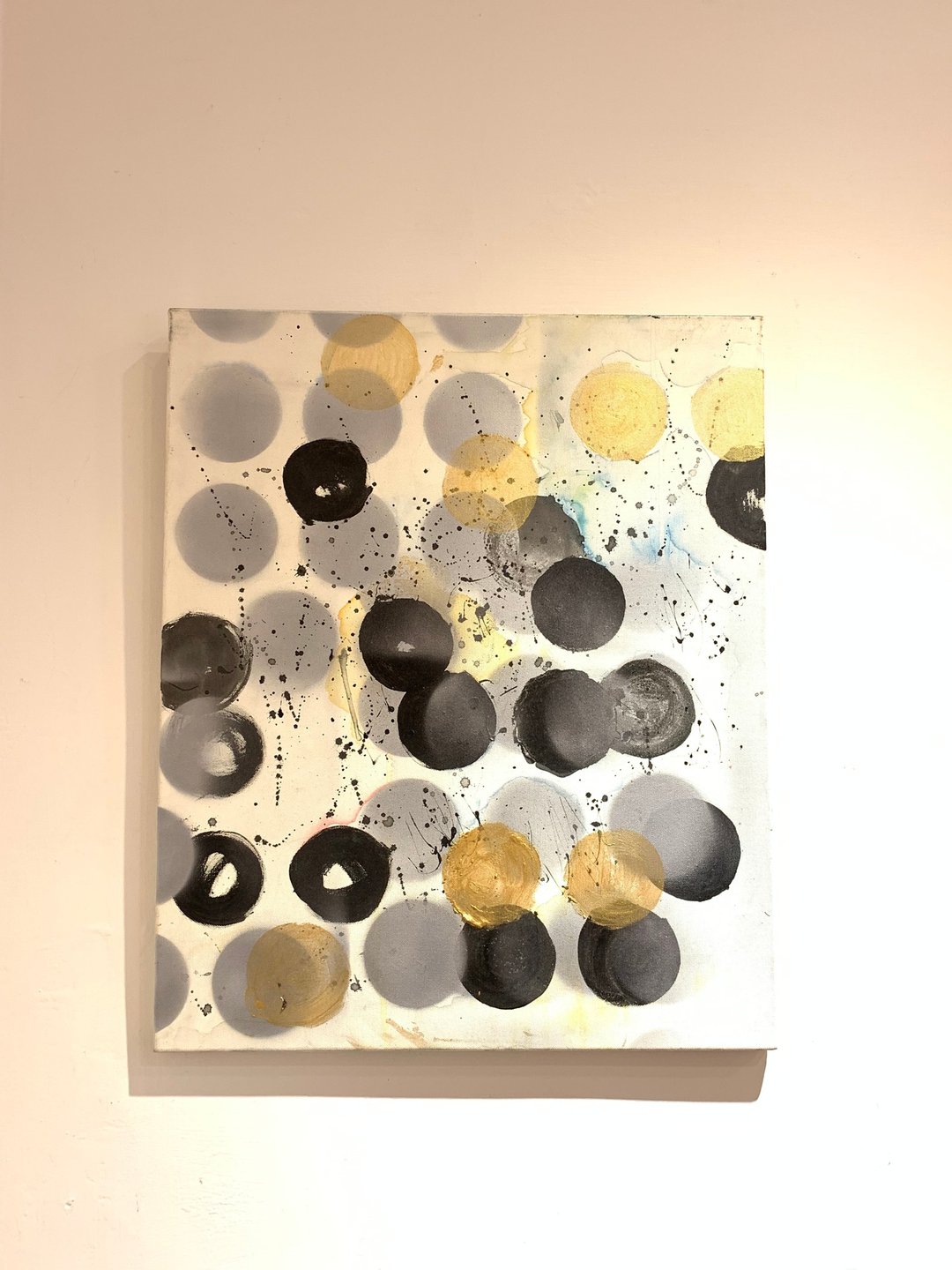 金银满地 现代简约抽象意境油画 - 海报/装饰画/版画 - 棉．麻 金色