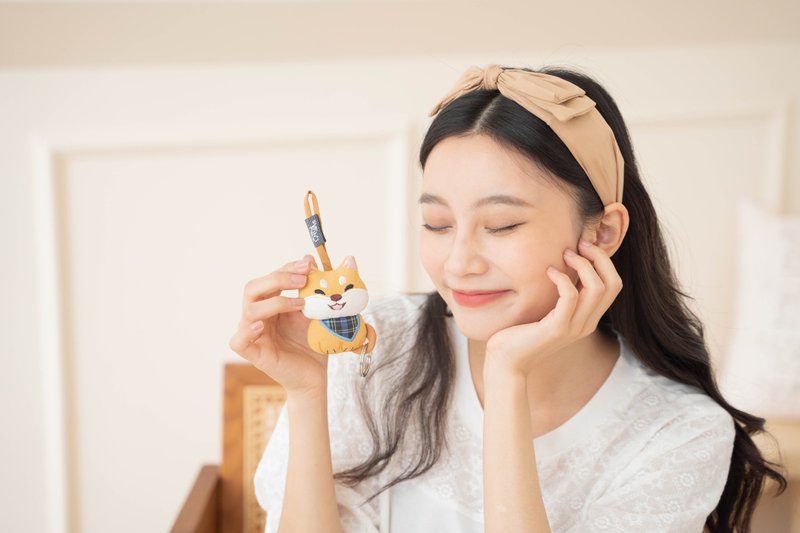 立体造型 吊饰/钥匙圈【820520.1.2】 - 钥匙链/钥匙包 - 棉．麻 橘色