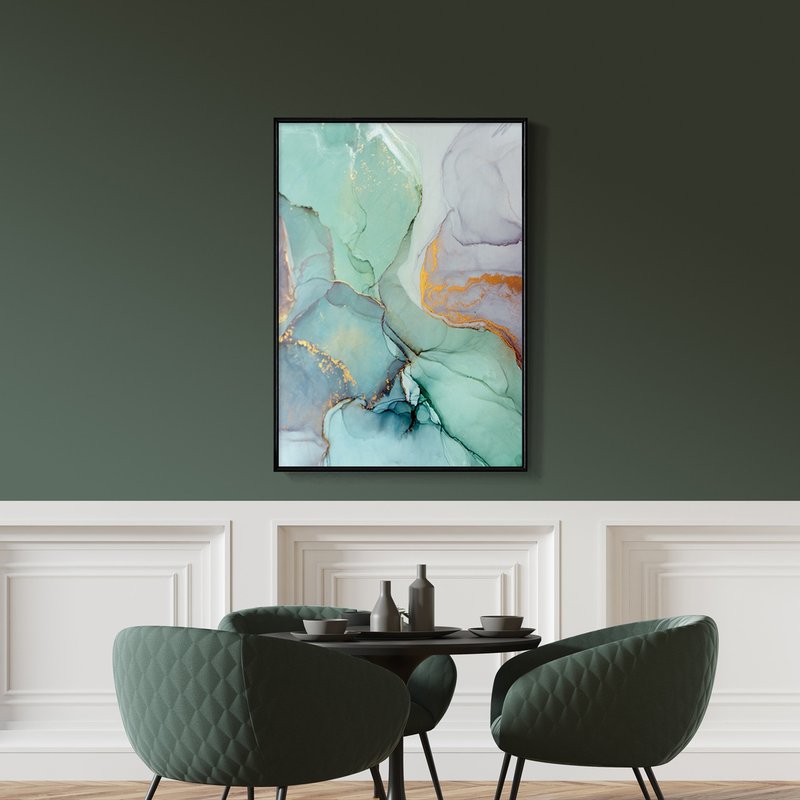 融融I - 疗愈酒精墨水抽象画/客厅装饰/新年布置/民宿摆设/入厝礼 - 海报/装饰画/版画 - 其他材质 多色