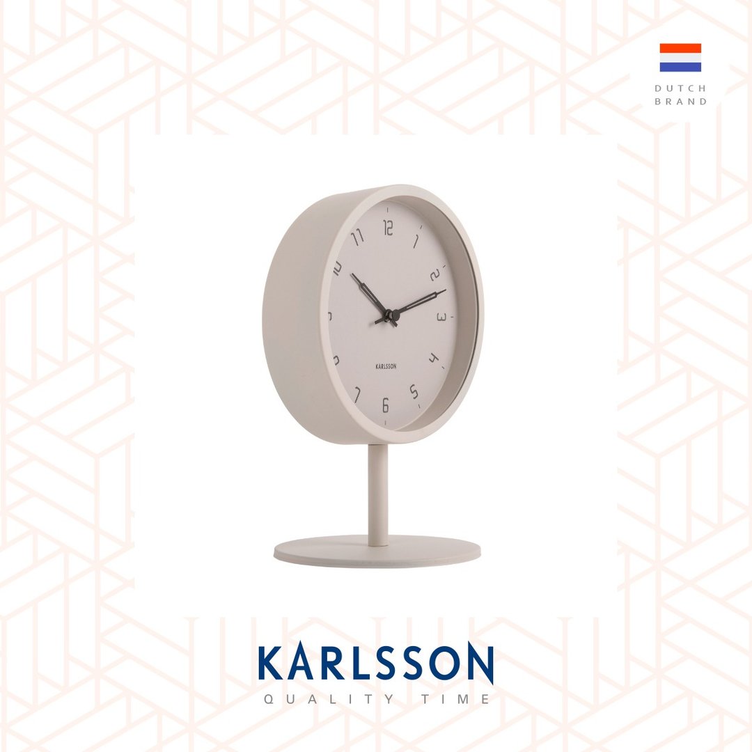 荷兰Karlsson, Table clock Stark matt warm grey 哑暖灰色枱钟 - 时钟/闹钟 - 其他金属 灰色