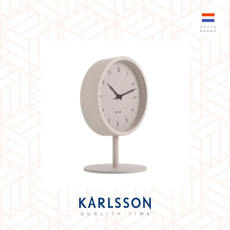 荷兰Karlsson, Table clock Stark matt warm grey 哑暖灰色枱钟 - 时钟/闹钟 - 其他金属 灰色