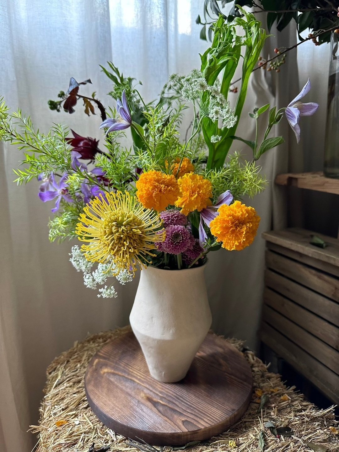 【陶艺X花艺】来自金星的冬日祝福-杨欣怡X叶家祥花器与花艺系列 - 陶艺 - 陶 