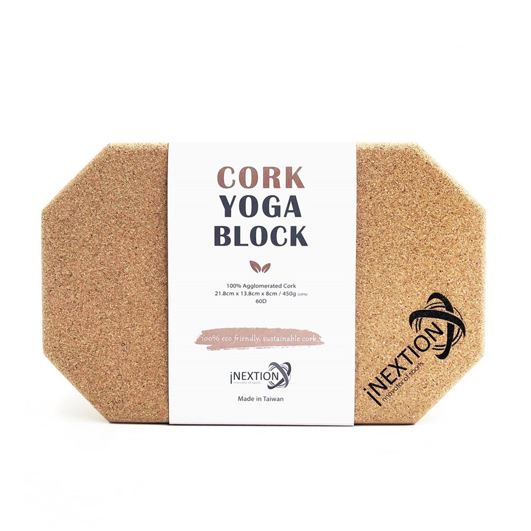 【INEXTION】Cork Yoga Block 羽量级八角软木砖 60D - 运动/健身用品 - 软木/水松木 卡其色