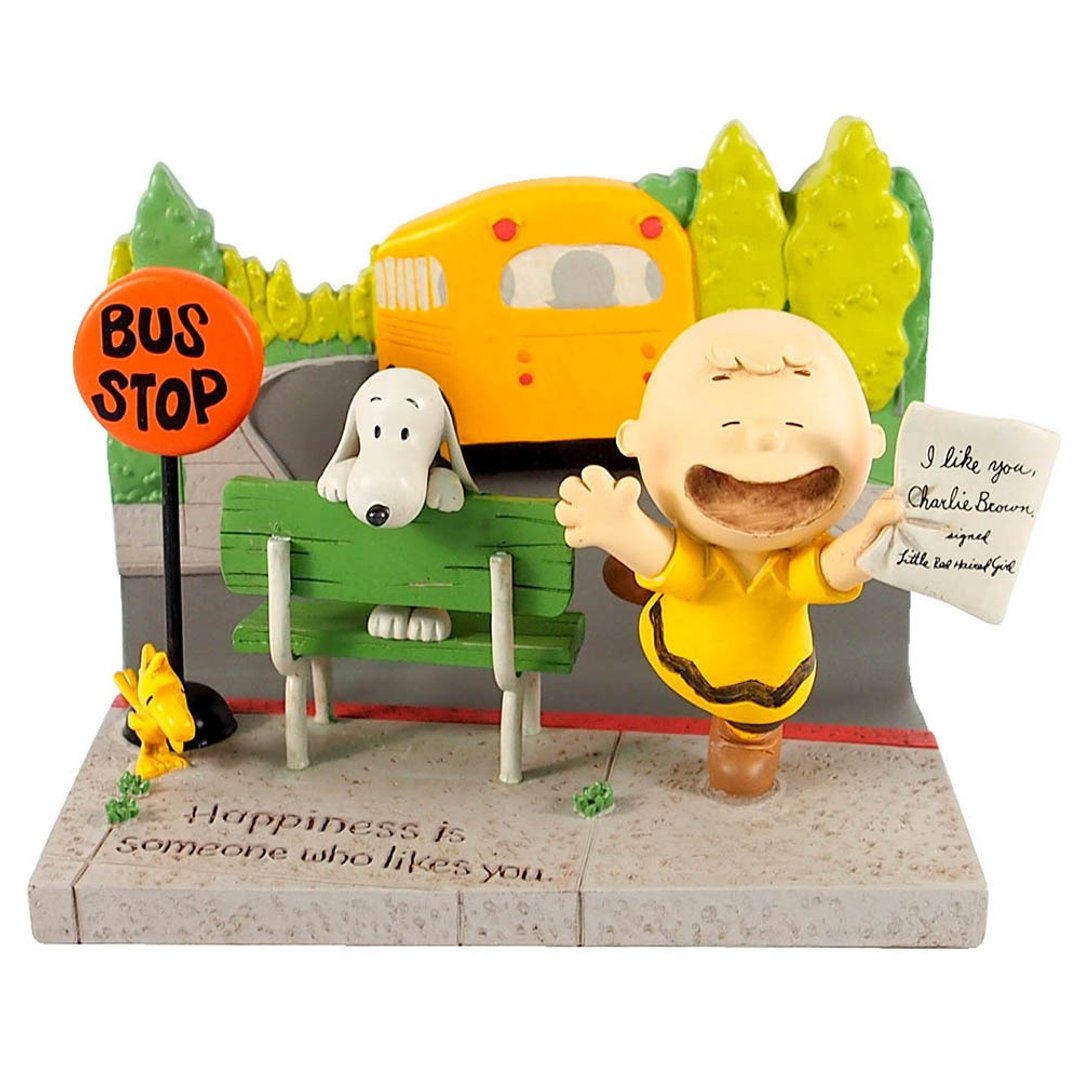 Snoopy 50周年限量版 手工雕塑-查理的情书【Hallmark 手工雕塑】 - 玩偶/公仔 - 其他材质 多色