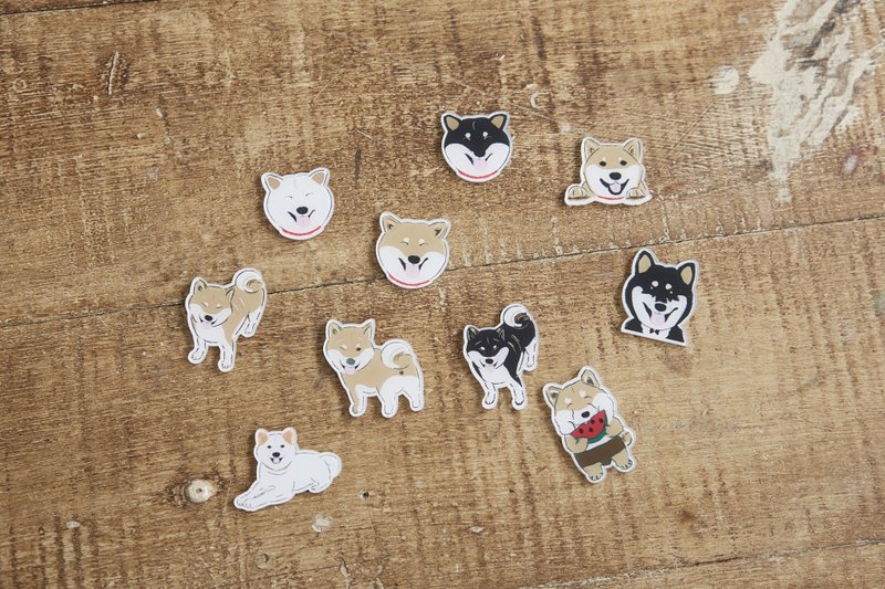 小饭团  柴柴别针  柴犬别针 - 胸针 - 压克力 