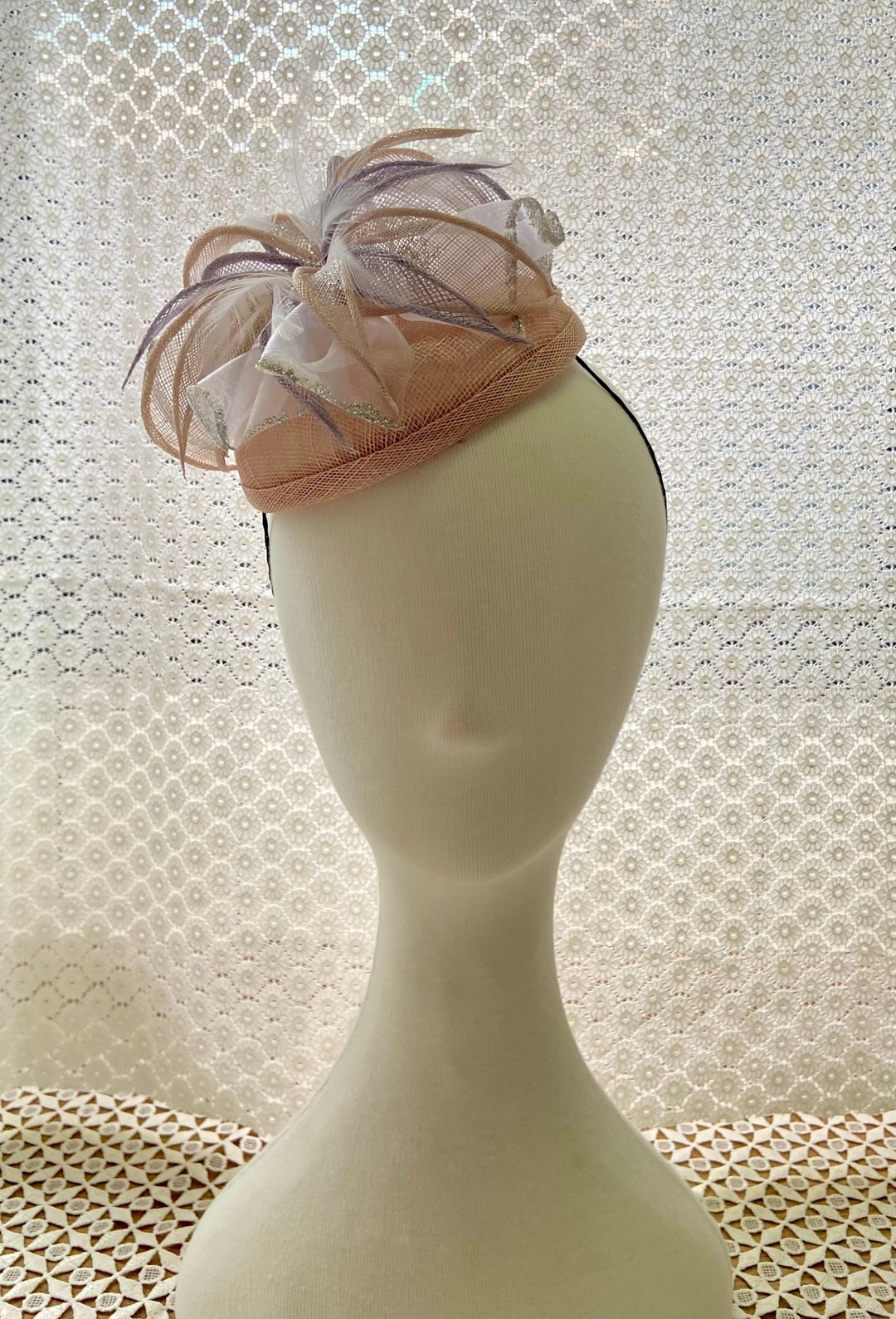 英式Fascinator手工小贝蕾- Maven - 帽子 - 棉 