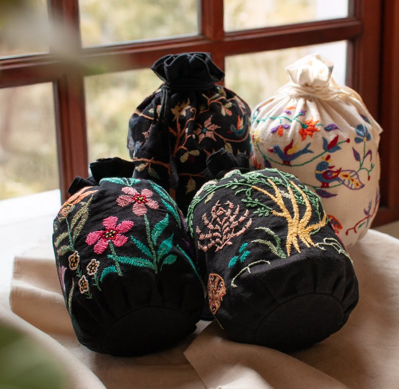 刺绣锦囊小袋_公平贸易 - 手提包/手提袋 - 棉．麻 多色