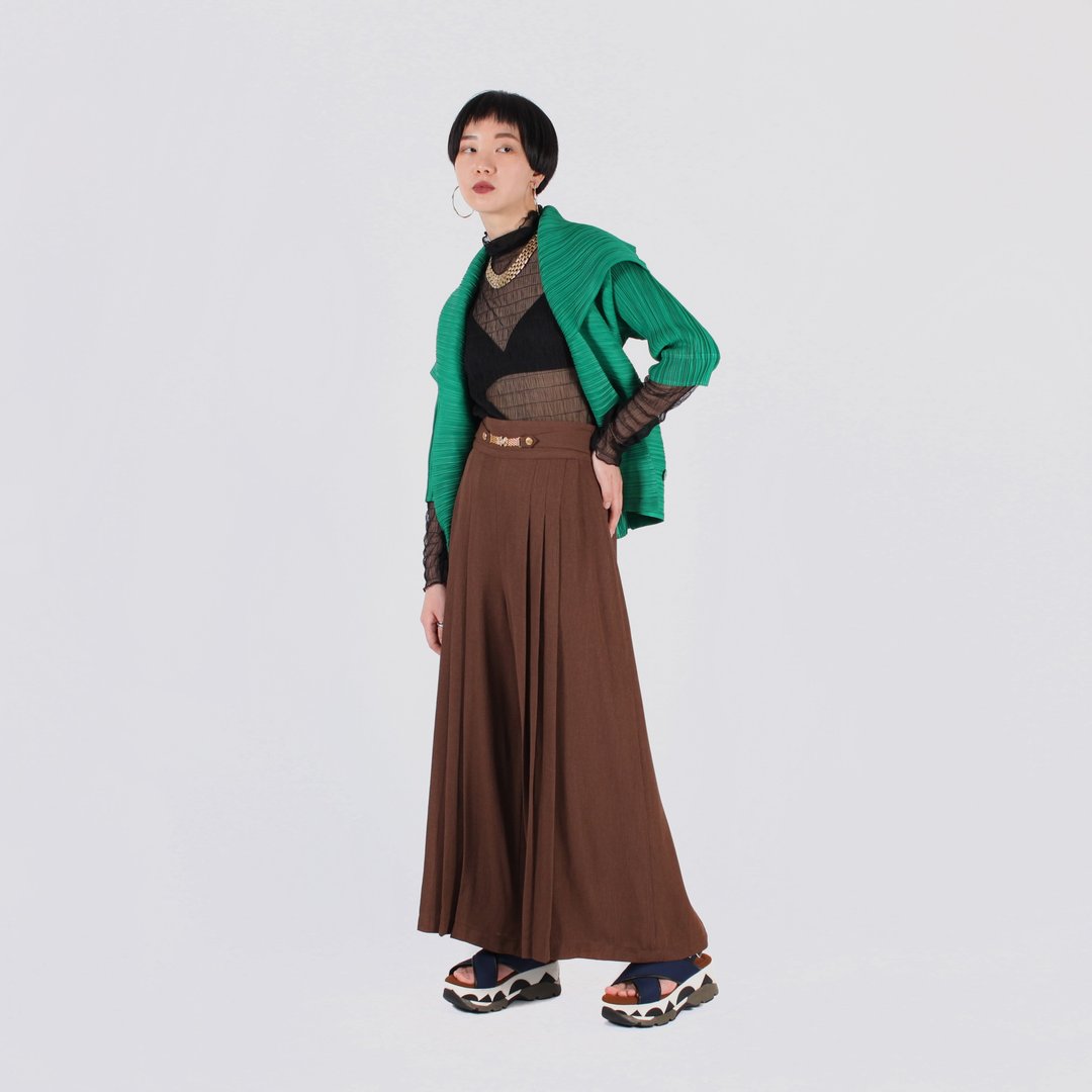 【蛋植物古着】光和绿芽皱褶古着外套 - 女装休闲/机能外套 - 其他人造纤维 绿色