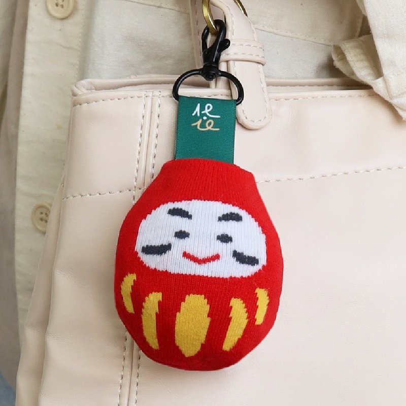 环保购物袋【好收袋-红达摩】袜子造型 大容量提袋 - 手提包/手提袋 - 聚酯纤维 红色