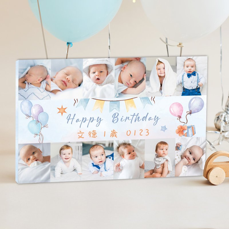 周岁相框 一岁生日布置 12月相框 birthday decoration 宝宝生日 - 画框/相框 - 其他材质 