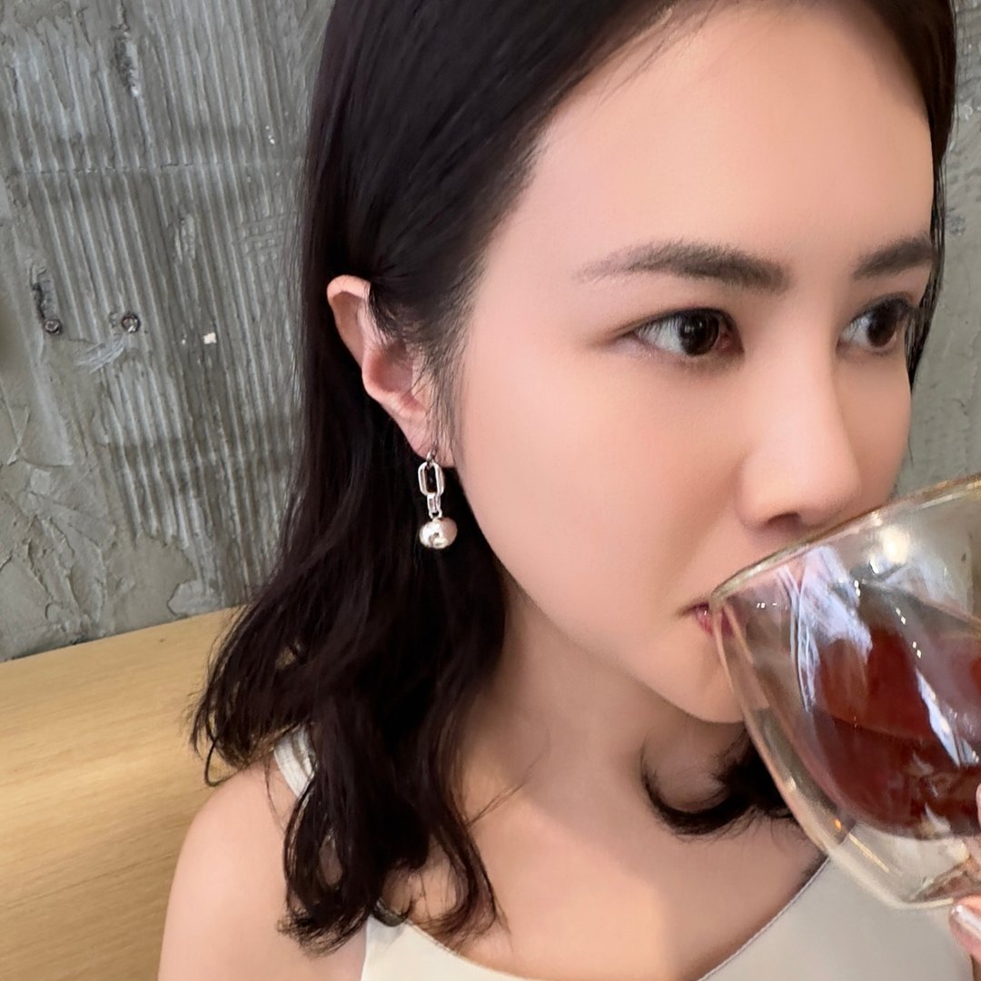 复古圆球耳钉 热销 | 纯银 | 包邮 | Belinda 轻珠宝 - 耳环/耳夹 - 纯银 银色