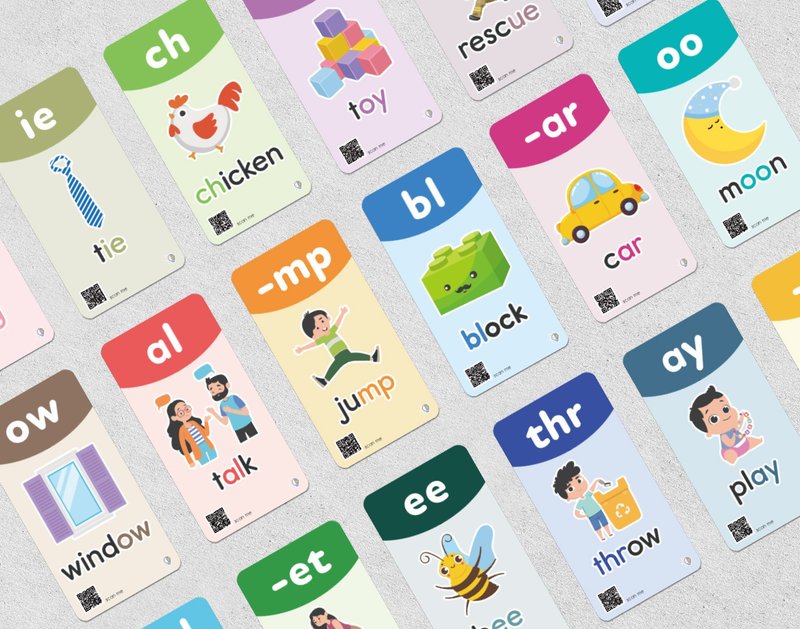 自然发音拼音卡 Phonics Card - 其他 - 纸 多色
