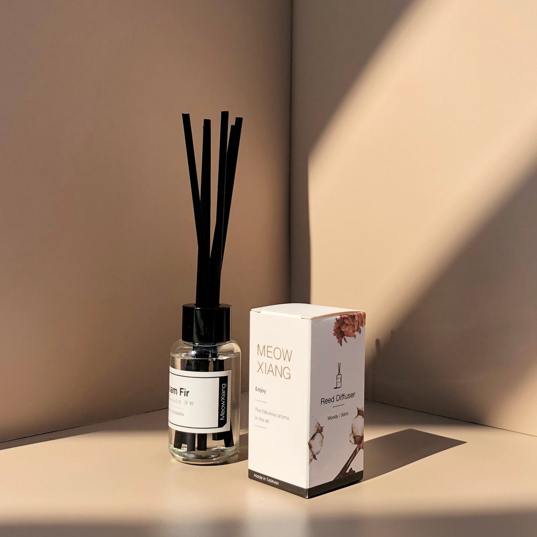 50ml 木质系列/空间扩香精油瓶 - 香薰/精油/线香 - 玻璃 透明