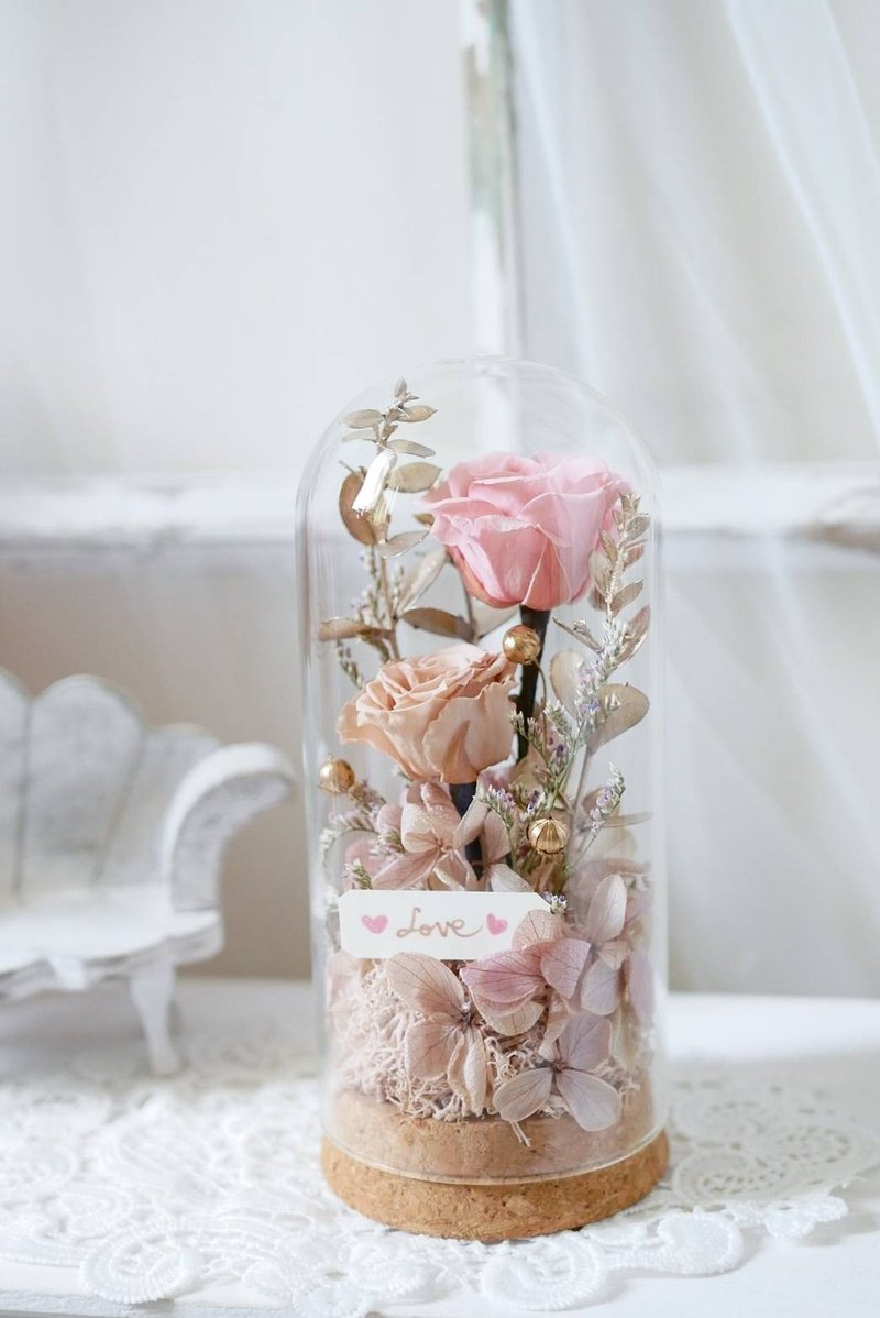 玻璃小花盅/浪漫粉金 - 摆饰 - 植物．花 