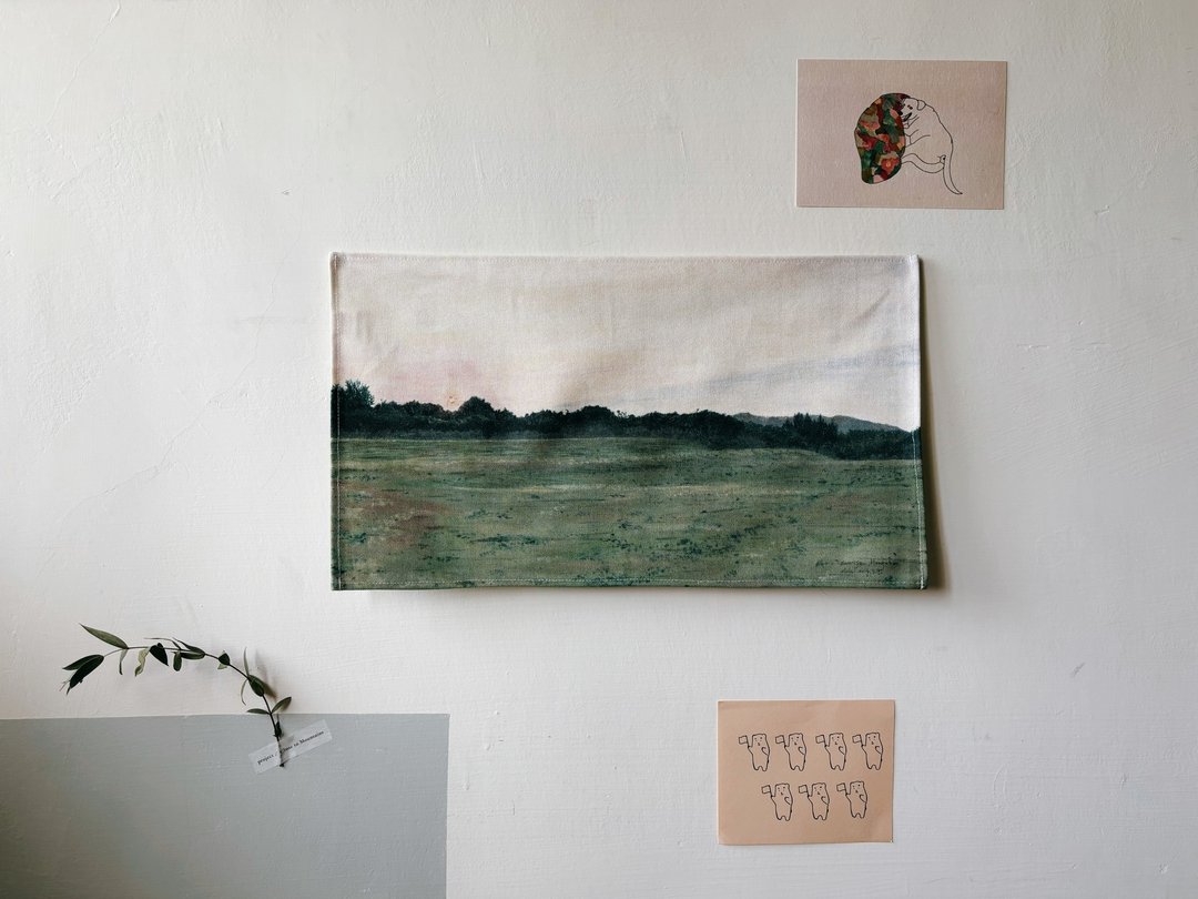 台湾山林挂布 - Sunrise - 海报/装饰画/版画 - 棉 绿色