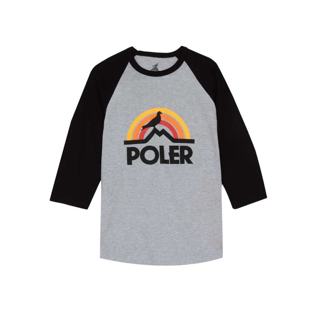 STAPLE X POLER PIGEON RAINBOW RAGLAN 七分袖上衣 联名款 黑 - 男装上衣/T 恤 - 棉 黑色