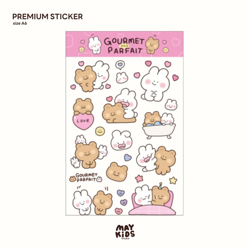 可爱压克力贴纸 - 贴纸 - 纸 粉红色