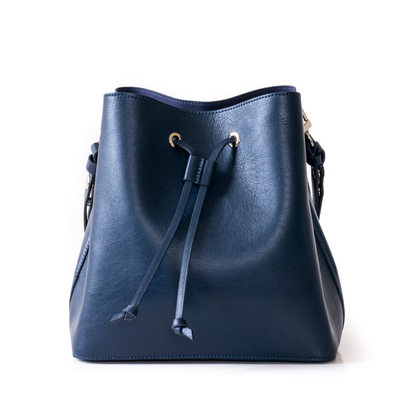 订制水桶包 可压印 自选配色 - 束口袋双肩包 - 真皮 多色