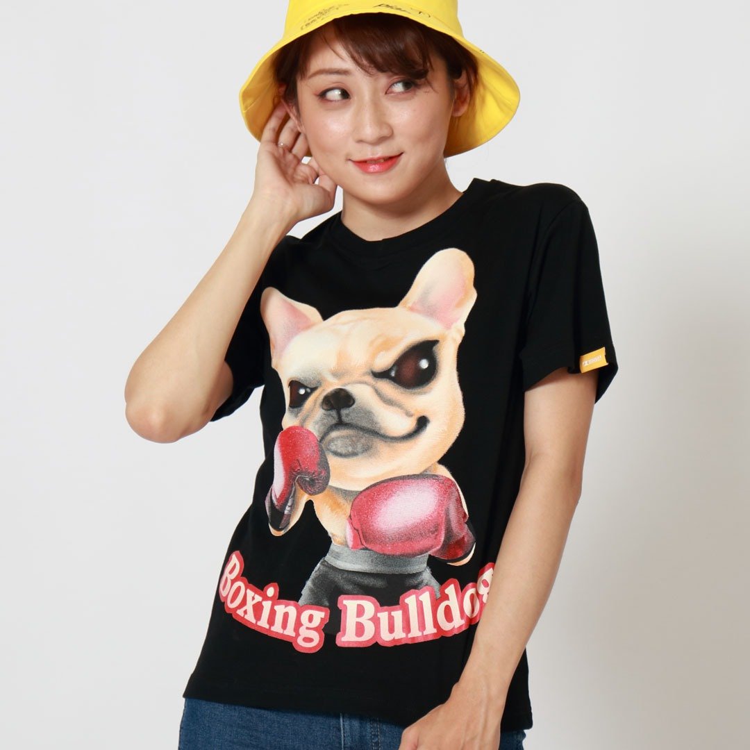 Boxing Bulldog / 拳击法斗 - 女装 T 恤 - 棉 