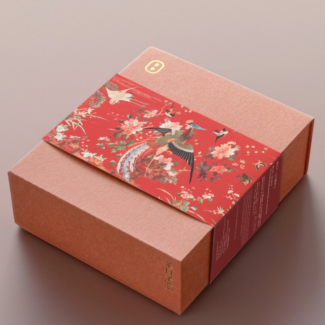 【春节献礼】吉光祥羽礼盒 | 2罐入 企业赠礼 - 茶 - 新鲜食材 红色