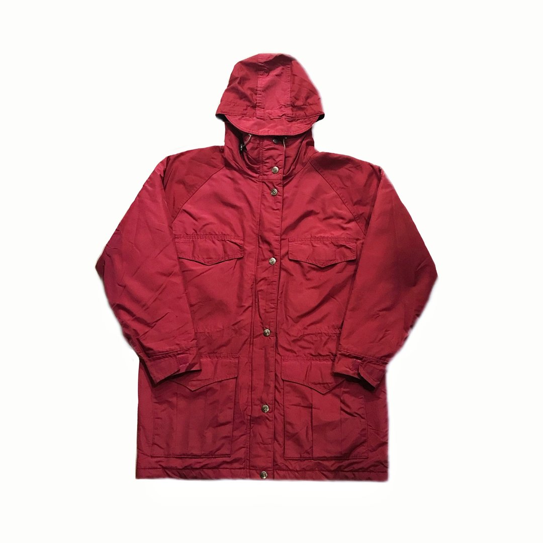 Vintage Woolrich Blanket Mountain Parka 暗红铺毛格子内里山系 - 男装外套 - 其他材质 红色
