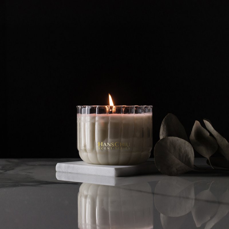 18星芒 茶香/ 天然大豆香氛蜡烛 晶透款 - 蜡烛/烛台 - 玻璃 透明