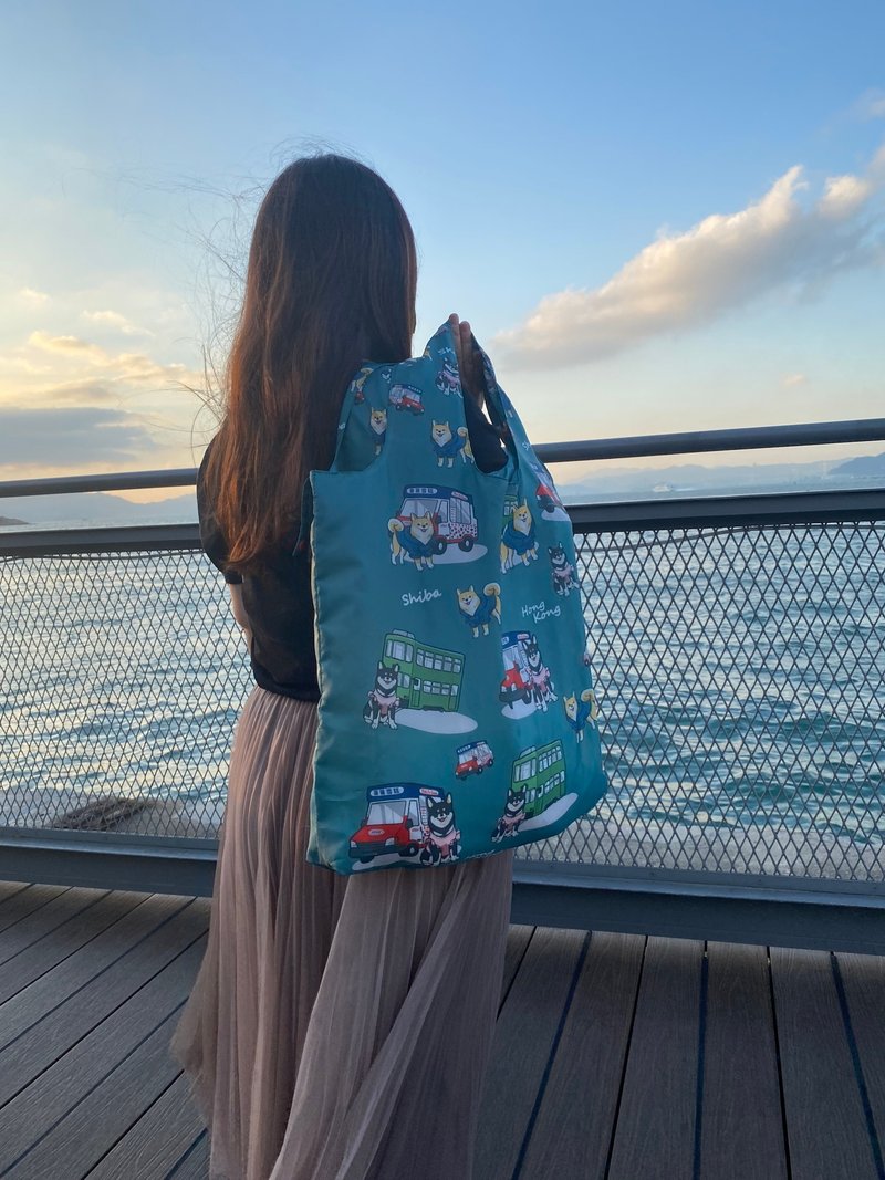 柴犬/Shiba 环保袋 - 手提包/手提袋 - 聚酯纤维 