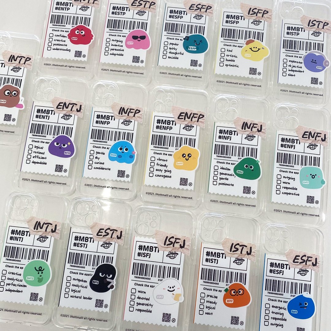 iPhone Galaxy MBTI 防摔防刮透明手机壳 - 手机壳/手机套 - 塑料 多色