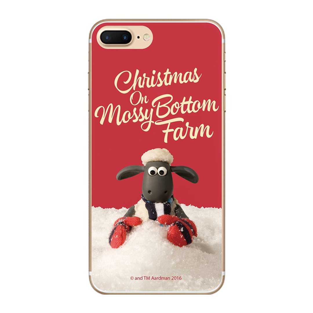 笑笑羊正版授权(Shaun The Sheep)-TPU手机保护壳：圣诞节特别版【玩雪吧】《iPhone/Samsung/HTC/ASUS/Sony/LG/小米/OPPO 》 - 手机壳/手机套 - 硅胶 红色