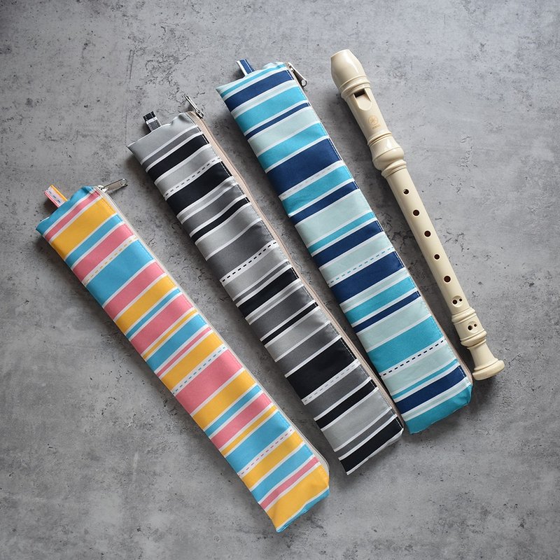 防水伞布 拉链直笛收纳袋_线条 - 其他 - 尼龙 多色