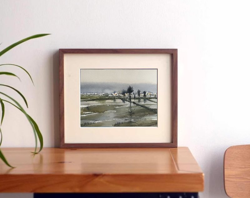 一抹晨烟 | 疗愈水彩系列 水彩原画 - 海报/装饰画/版画 - 纸 