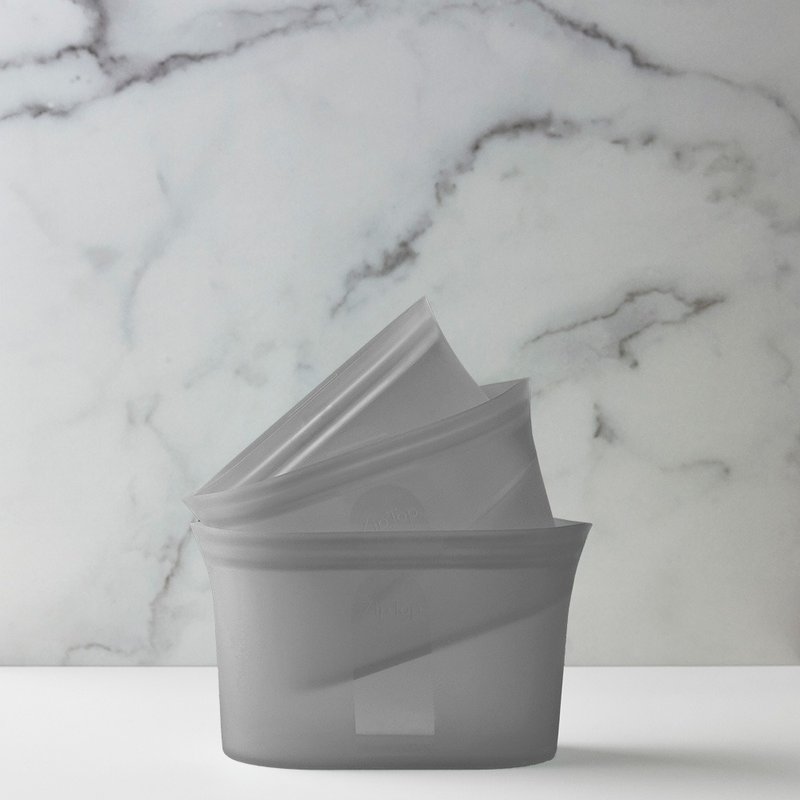 【ZipTop】美国白金硅胶袋 碗型三件组-岩石灰 - 其他 - 硅胶 灰色