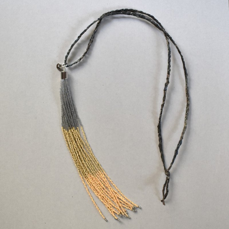 2025.10.新作 _ 芒 (芒草) 70cm / 银色 - 项链 - 玻璃 