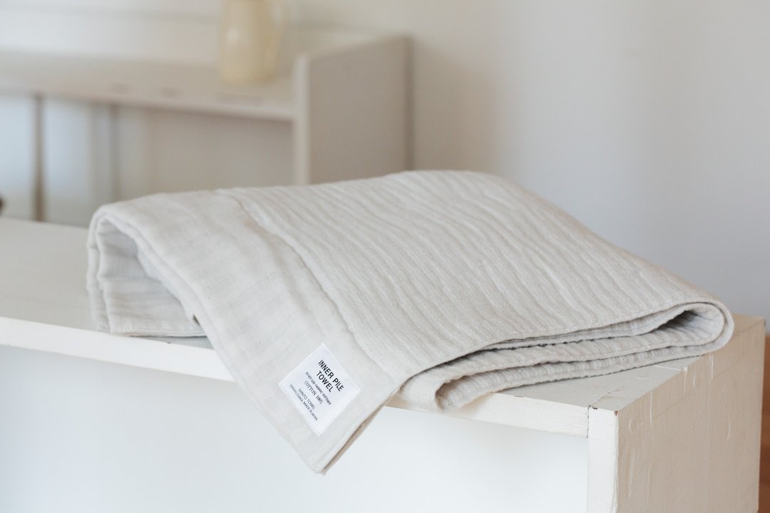 INNER PILE TOWEL BATH TOWEL Ivory made in Japan 63×130cm - 毛巾浴巾 - 棉 白色