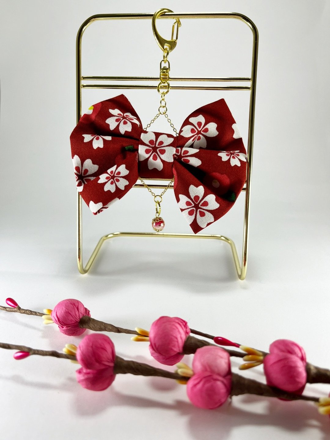 Japanese pattern bag charm - 吊饰 - 其他金属 红色