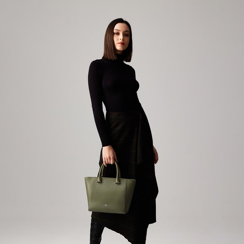 【免费升级送礼包装】依雅娜-A 小托特包-海藻绿/BF872-56-SP - 手提包/手提袋 - 真皮 绿色