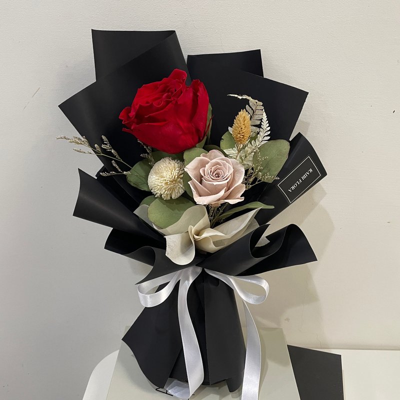 永生厄瓜玫瑰 情人节 生日花束 告白花束 毕业花束 七夕花束 - 干燥花/捧花 - 植物．花 