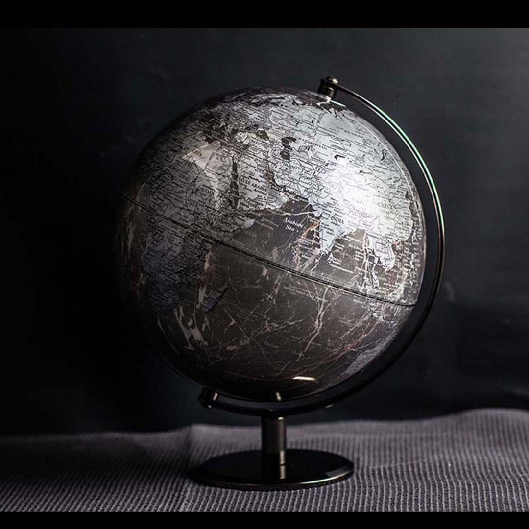 Skyglobe 10寸灰色大理石纹路地球仪(英文版) - 摆饰 - 塑料 灰色